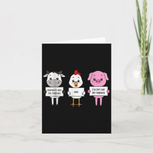 Dieren zijn mijn vrienden en ik eet mijn vrienden kaart