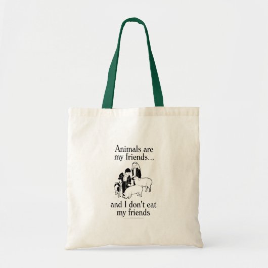 Dieren zijn mijn vrienden..en ik eet mijn vrienden tote bag (Voorkant)