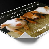 dieren zijn mijn vrienden poster (Hoek)