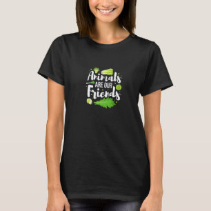 Dieren Zijn Onze Vrienden Eet Groenten Ga Vegan T-shirt