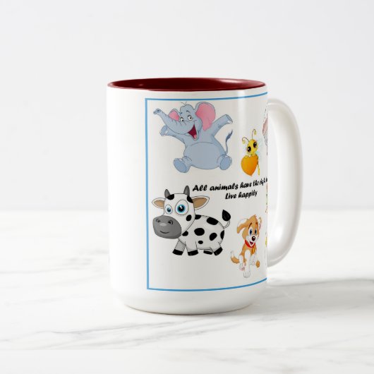 Dieren zijn onze vrienden Mok (Voorkant rechts)