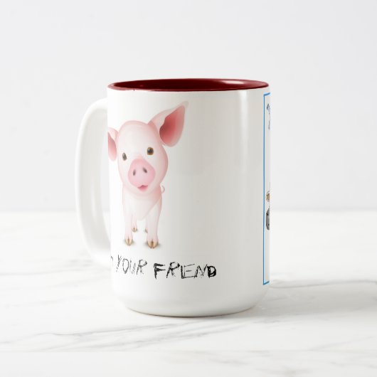 Dieren zijn onze vrienden Mok (Voorkant links)