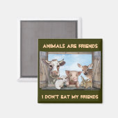 Dieren zijn vrienden magneet (Voorkant / Achterkant)