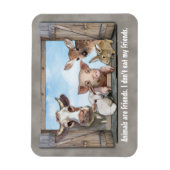 Dieren zijn vrienden. magneet (Verticaal)