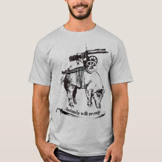dieren zullen wraak nemen t-shirt