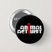 Dierenactivist Ronde Button 5,7 Cm (Voorkant /achterkant)