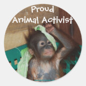 Dierenactivist Sticker (Voorkant)