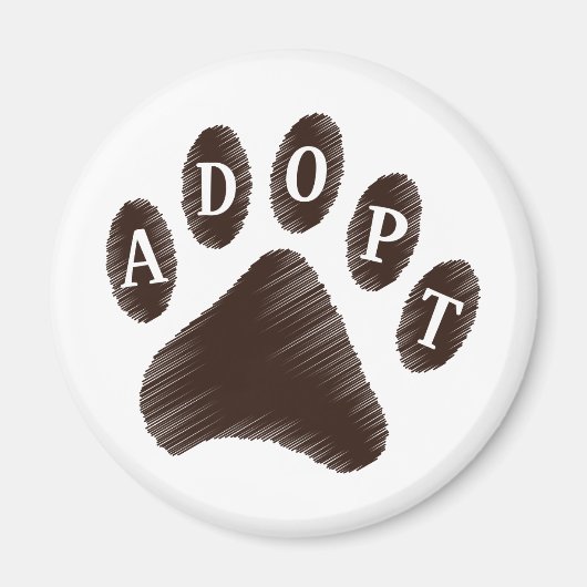 Dierenadoptie Magneet (Voorkant)