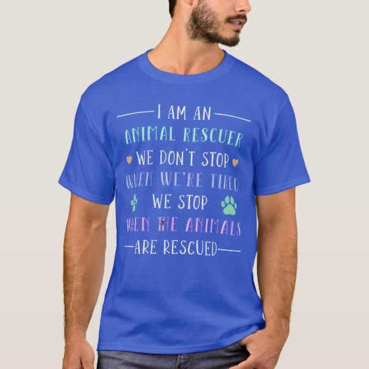 Dierenadoptie Reddingshond cadeau T-shirt (Voorkant)