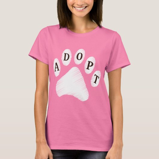 Dierenadoptie T-shirt (Voorkant)