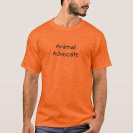 Dierenadvocaat Quote Oranje Unisex T-Shirt