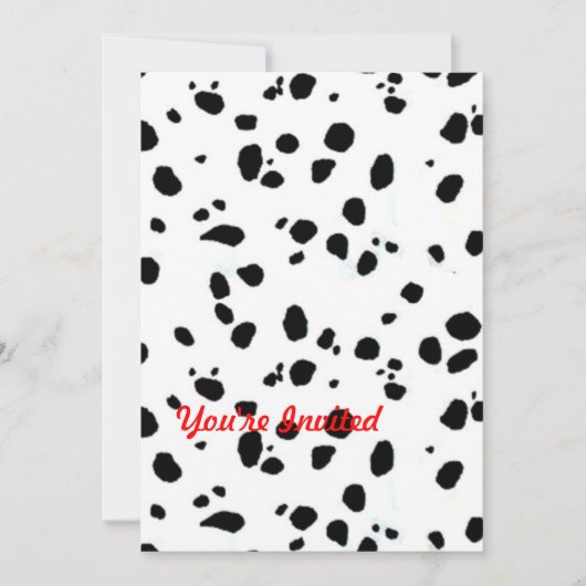 Dierenafdrukken Dalmation Kaart (Voorkant)