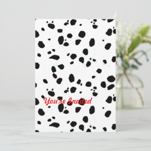 Dierenafdrukken Dalmation Kaart (Staand voorkant)