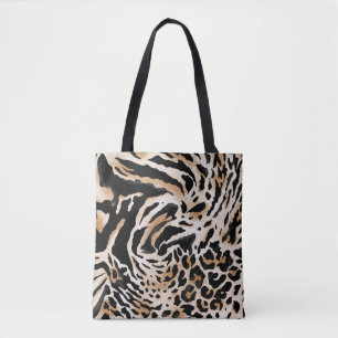Dierenafdrukken: Leopard Zebra Tijger Tote Bag