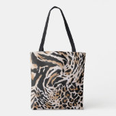 Dierenafdrukken: Leopard Zebra Tijger Tote Bag (Achterkant)