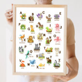 Dierenalfabet ABC Classroom Educatief Poster