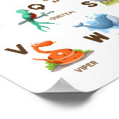 Dierenalfabet ABC Classroom Educatief Poster (Hoek)