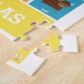Dierenalfabet | Alfabet Kinder Puzzle Legpuzzel (Zijkant)
