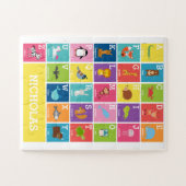 Dierenalfabet | Alfabet Kinder Puzzle Legpuzzel (Horizontaal)