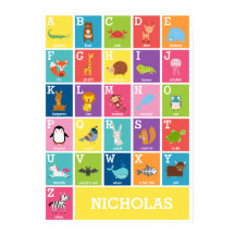 Dierenalfabet | Alphabet Wall Art