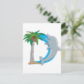 Dierenalfabet Dolphin Briefkaart (Staand voorkant)