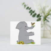 Dierenalfabet Elephant Briefkaart (Staand voorkant)