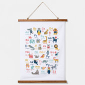 Dierenalfabet Hangend Wandkleed (Voorkant)