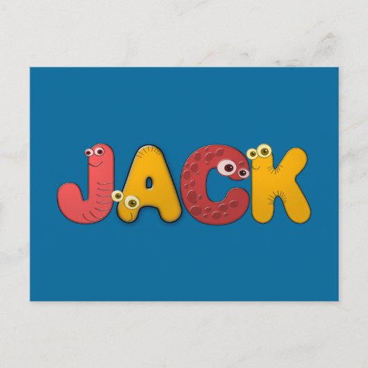 dierenalfabet Jack Briefkaart (Voorkant)