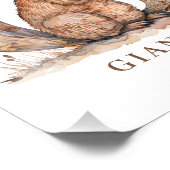 Dierenalfabet Letter G Kindernaam Nursery Poster (Hoek)