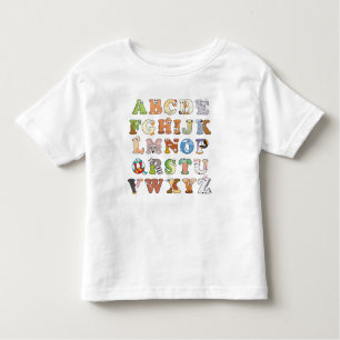 Dierenalfabet Letters ABCs Learning Kinder Shirts