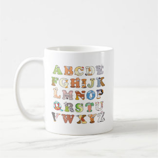 Dierenalfabet Letters ABCs Learning Koffiemok