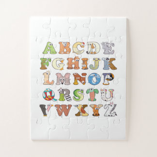 Dierenalfabet Letters ABCs Learning Legpuzzel