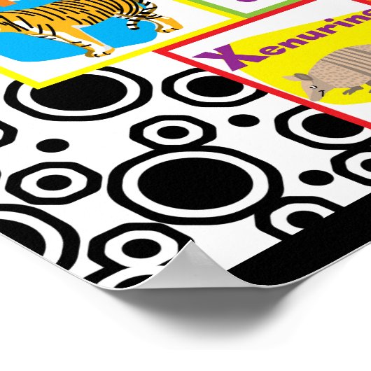 Dierenalfabet Poster (Hoek)