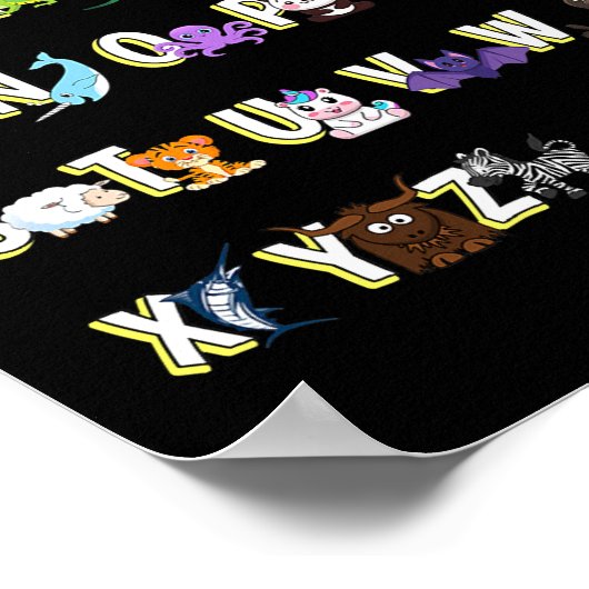 Dierenalfabet Poster (Hoek)