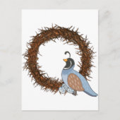 Dierenalfabet Quail Briefkaart (Voorkant)