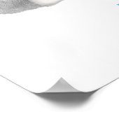 Dierenalfabet W is voor wolf afdruk Poster (Hoek)