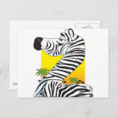Dierenalfabet Zebra Briefkaart (Voorkant / Achterkant)
