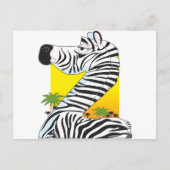 Dierenalfabet Zebra Briefkaart (Voorkant)