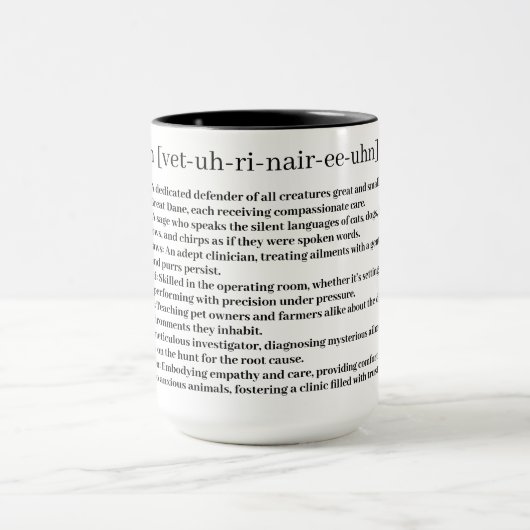 Dierenarts Aangepaste Mok (Midden)