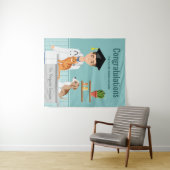 Dierenarts Afgestudeerd Veetarts DVM Gefeliciteerd Wandkleed (In Situ (horizontaal))
