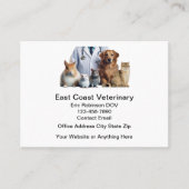 Dierenarts Afspraakkaarten Ontwerp Visitekaartje (Voorkant)