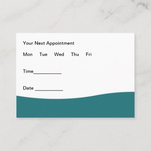 Dierenarts Afspraakkaarten Ontwerp Visitekaartje (Achterkant)