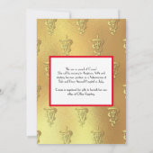 Dierenarts Afstudeer Rood Goud Kaart (Achterkant)