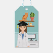 Dierenarts Afstuderen DVM-Afstuderen Cadeaulabel (Voorkant)