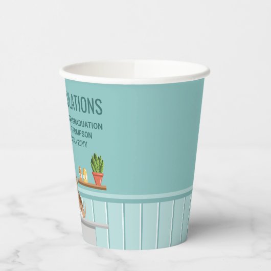 Dierenarts Afstuderen DVM-Afstuderen Papieren Bekers (Links)