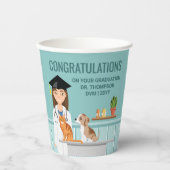 Dierenarts Afstuderen DVM-Afstuderen Papieren Bekers (Voorkant)