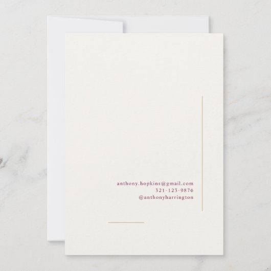 Dierenarts Afstuderen Maroon aankondiging (Achterkant)