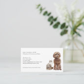 Dierenarts Bedrijf en Afspraak Herinnering Visitekaartje (Staand voorkant)