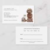 Dierenarts Bedrijf en Afspraak Herinnering Visitekaartje (Voorkant / Achterkant)