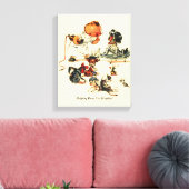  dierenarts Bezoek aan de dierenarts Custom Name Canvas Afdruk (Insitu (Woonkamer))